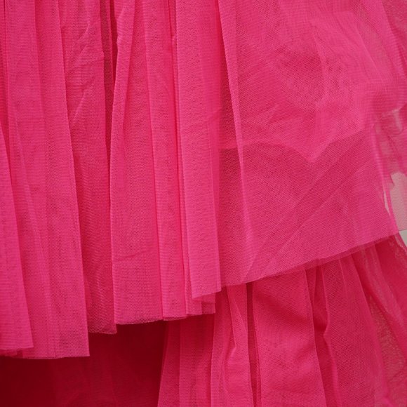 Lace and Beads Aria Maxi Neon Pink Size 4 (8 in the UK) - Picture 6 of 7